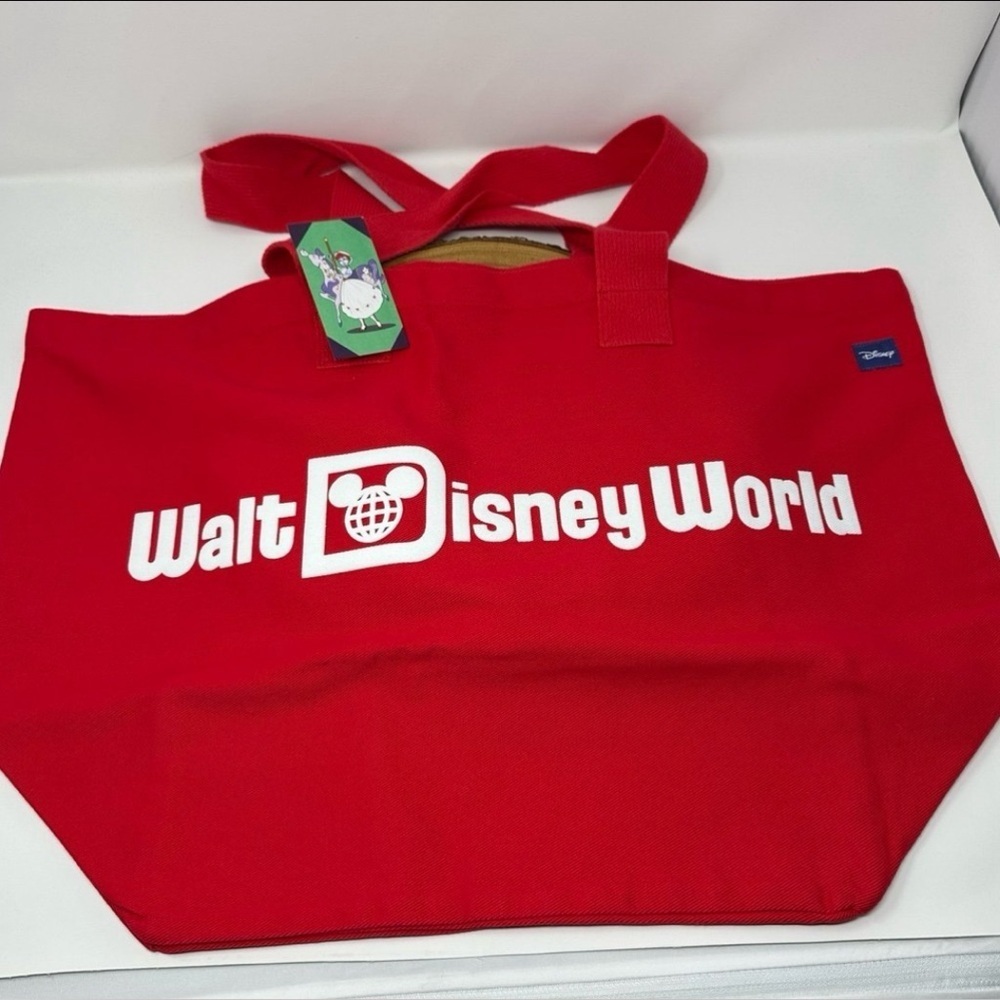 Walt Disney World Spirit Jersey Red Canvas Tote Bag
